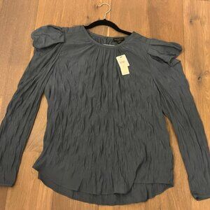 NWT Anthropologie Current Air puff sleeve blouse M
